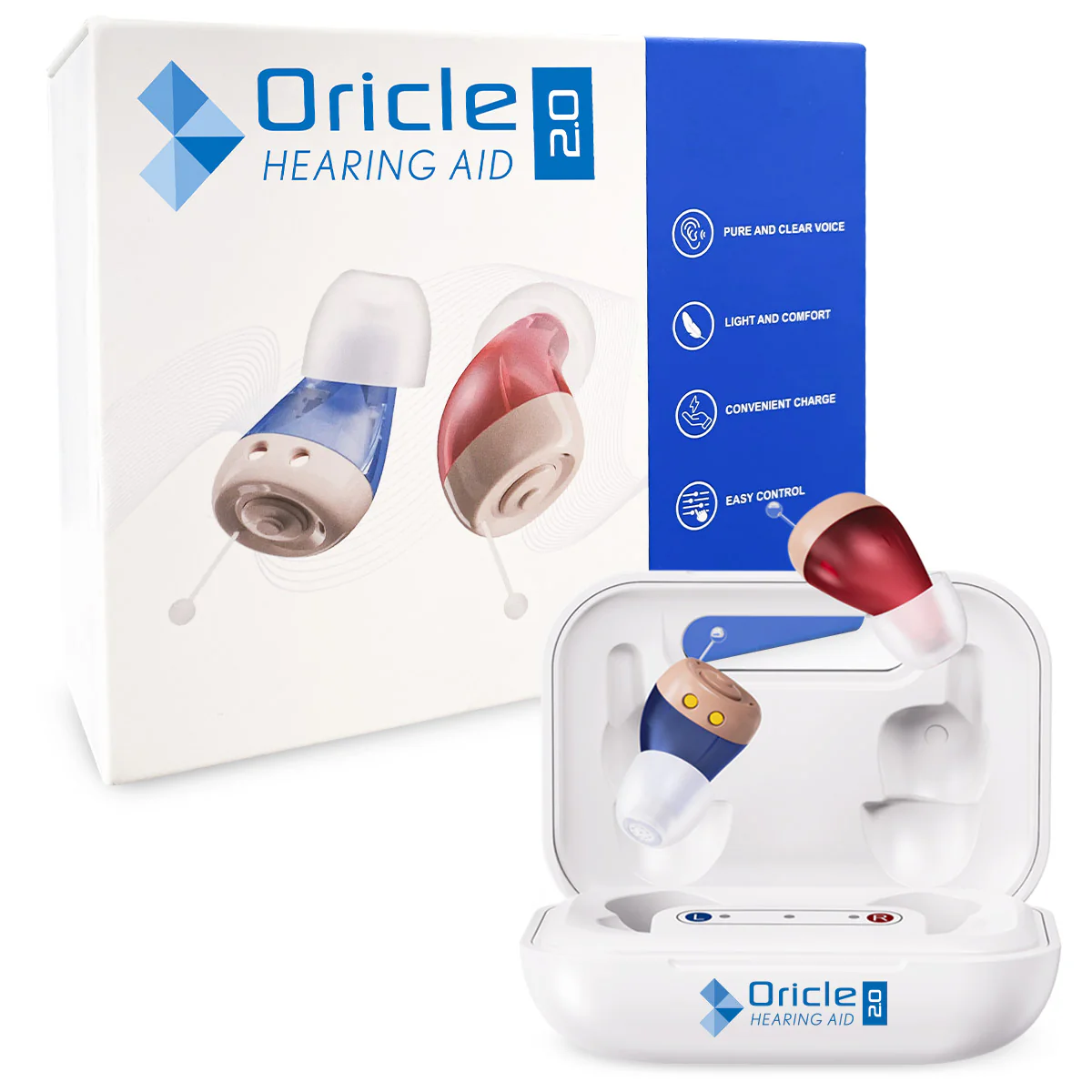 2x Oricle 2.0 Hearing Aids